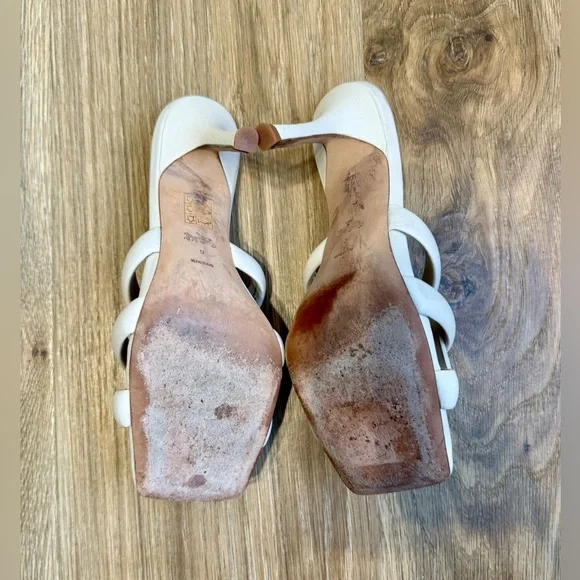 Coach Kellie Leather Sandal Chalk Size 9B EUC - Picture 6 of 9